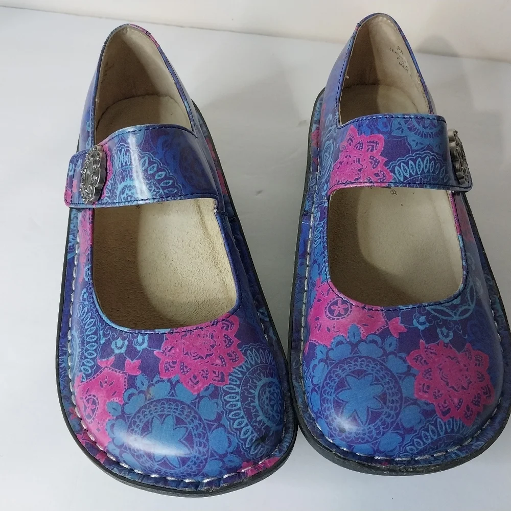 ALEGRIA Clogs Shoes Size 3 Girls Leather Upper